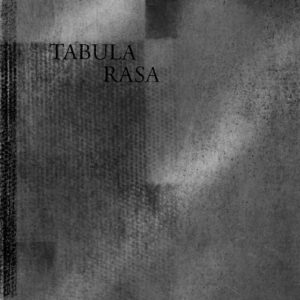 metalic silver book cover of Tabula Rasa
