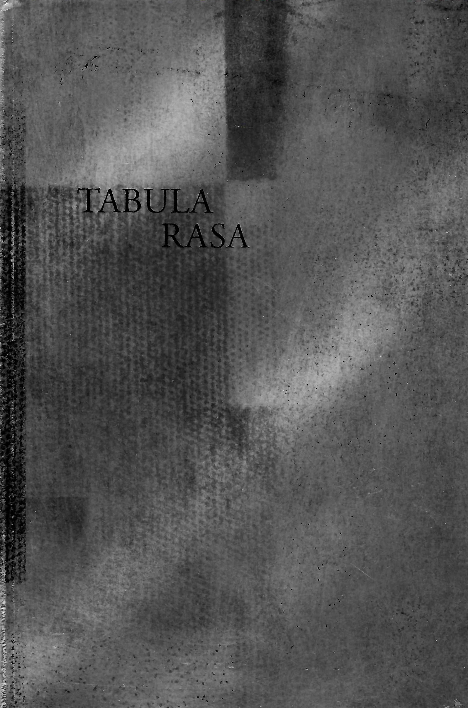 metalic silver book cover of Tabula Rasa