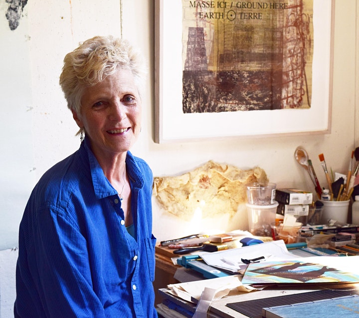 Helen Frederick in her studio