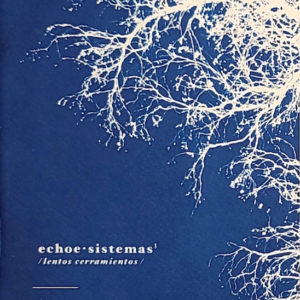 cyanotype cover with branches in white