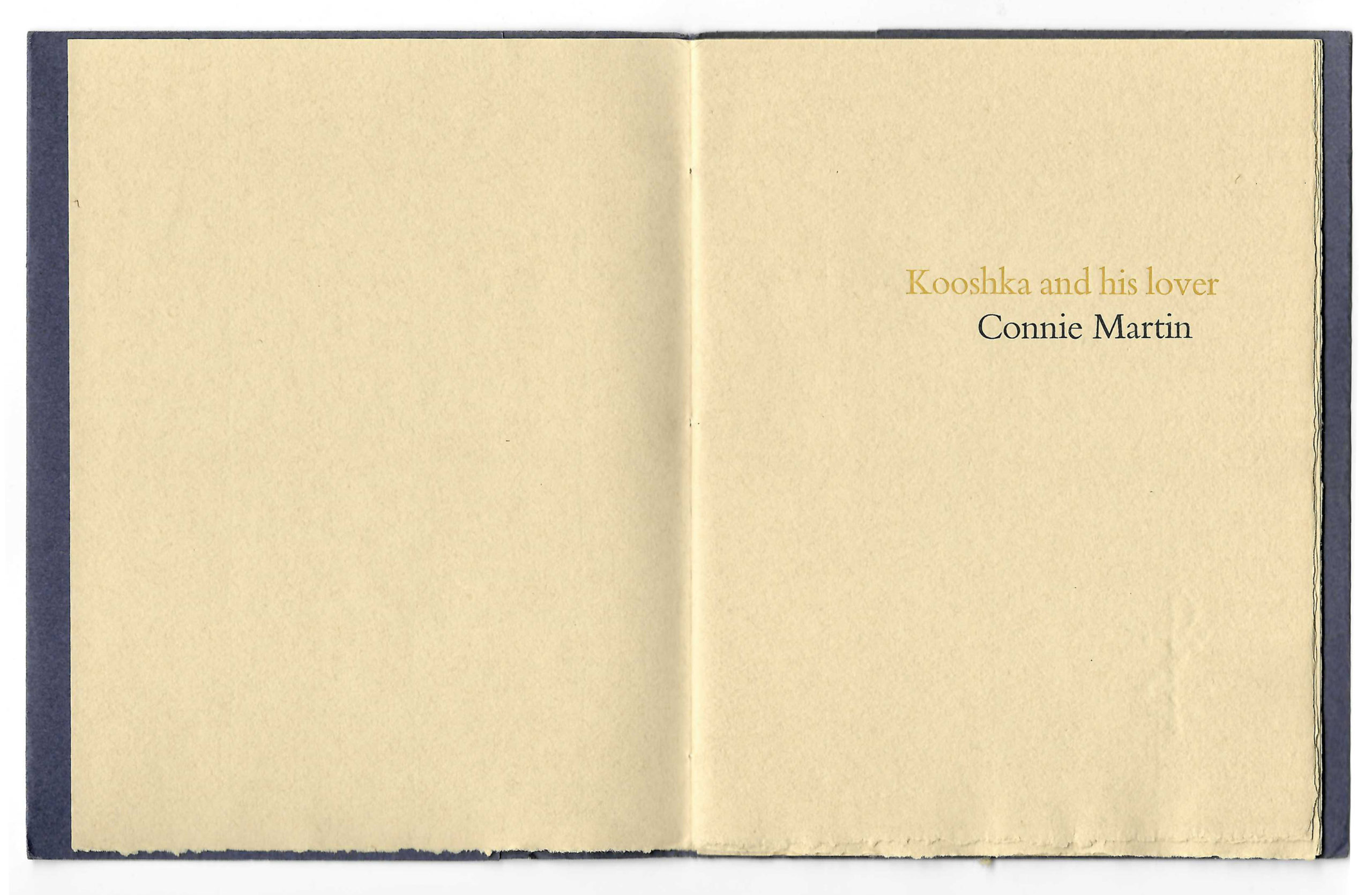 title page kooshka by Connie Martin