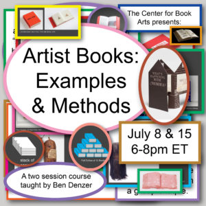 Artist Books: Examples and Methods graphic