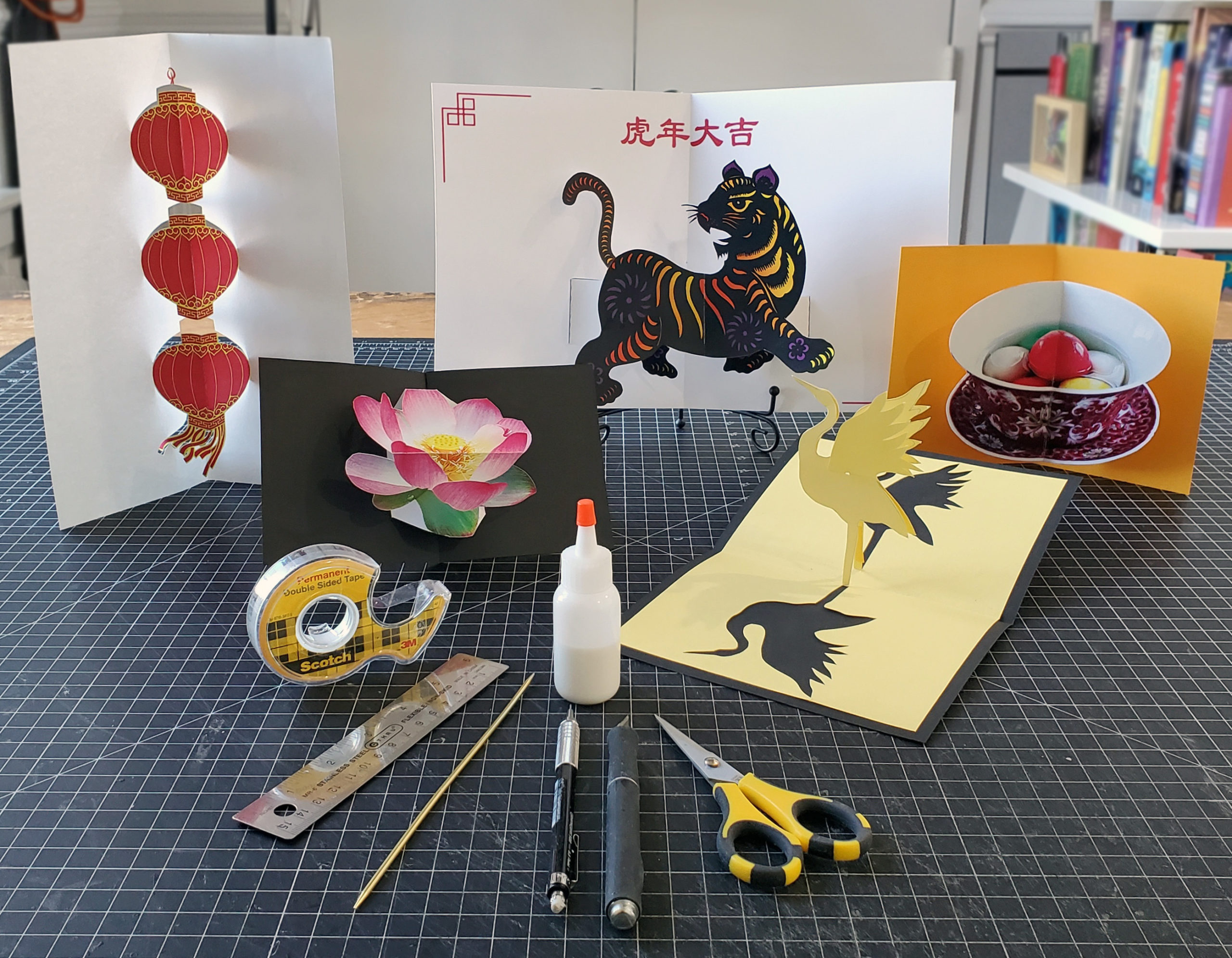 pop up cards for lunar new year