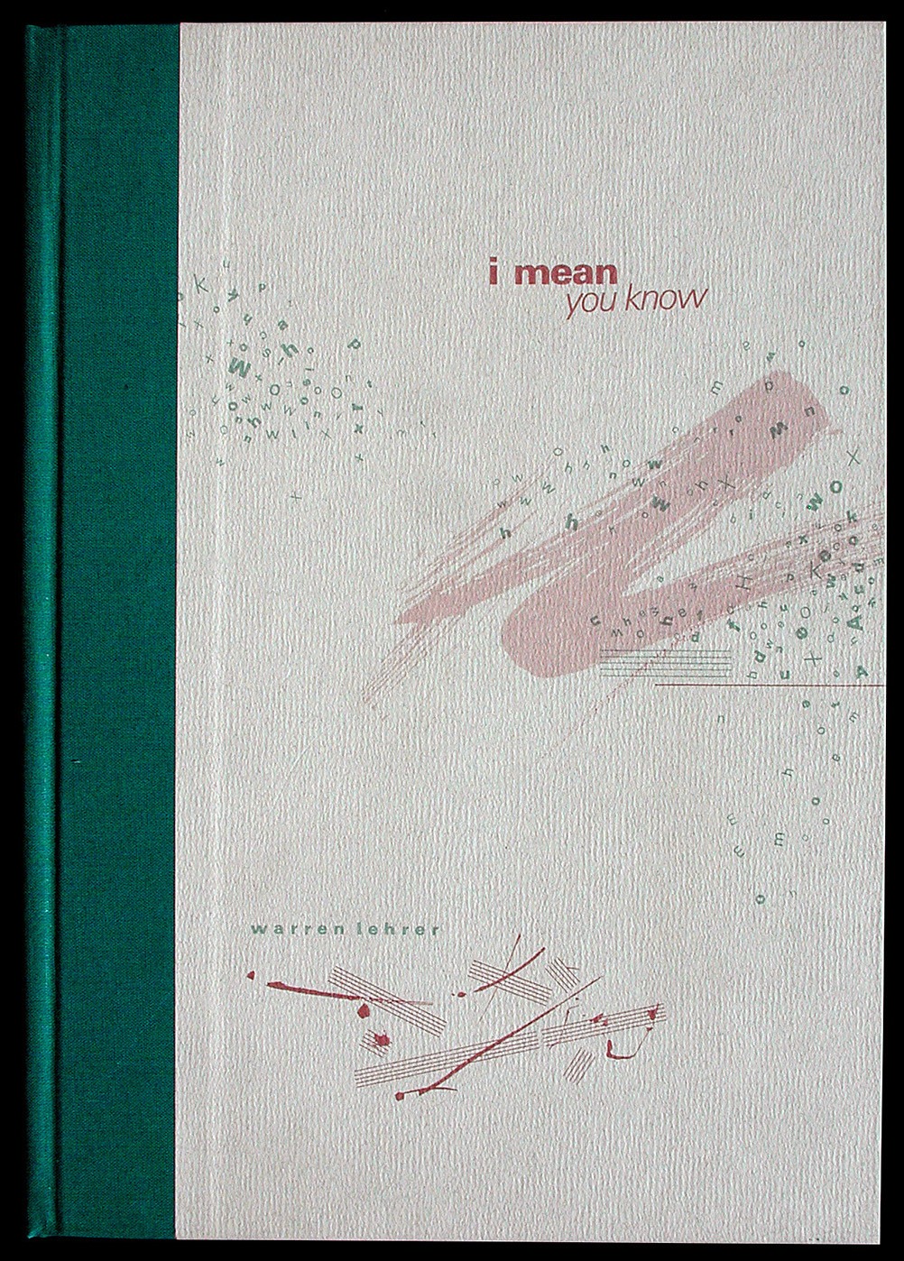 Book cover with green spine