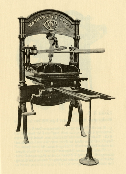 Washington Hand Press letterpress