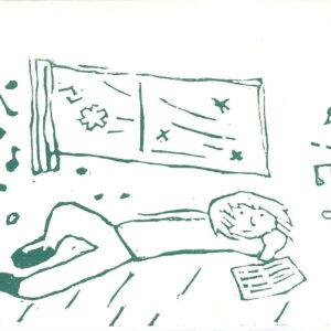 person reading and reclining