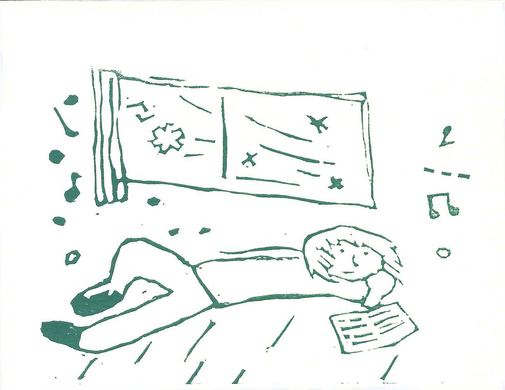 person reading and reclining